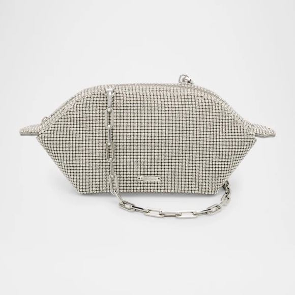 Cult Gaia Women's Lucette Embellished Clutch Bag Clear NWT - Picture 1 of 13